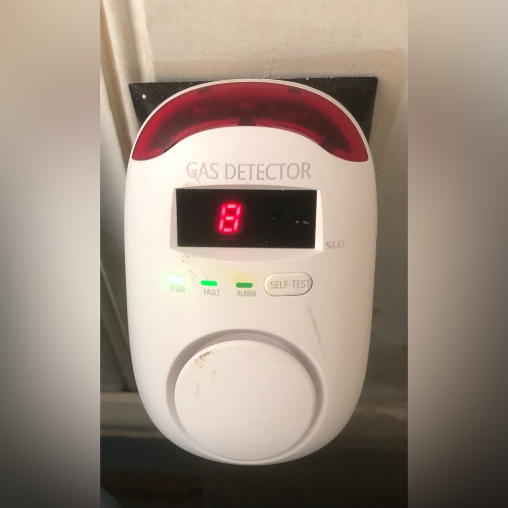 Independent combustible Gas Detector WA886 Kitchen Mech Closet Camper, voice
